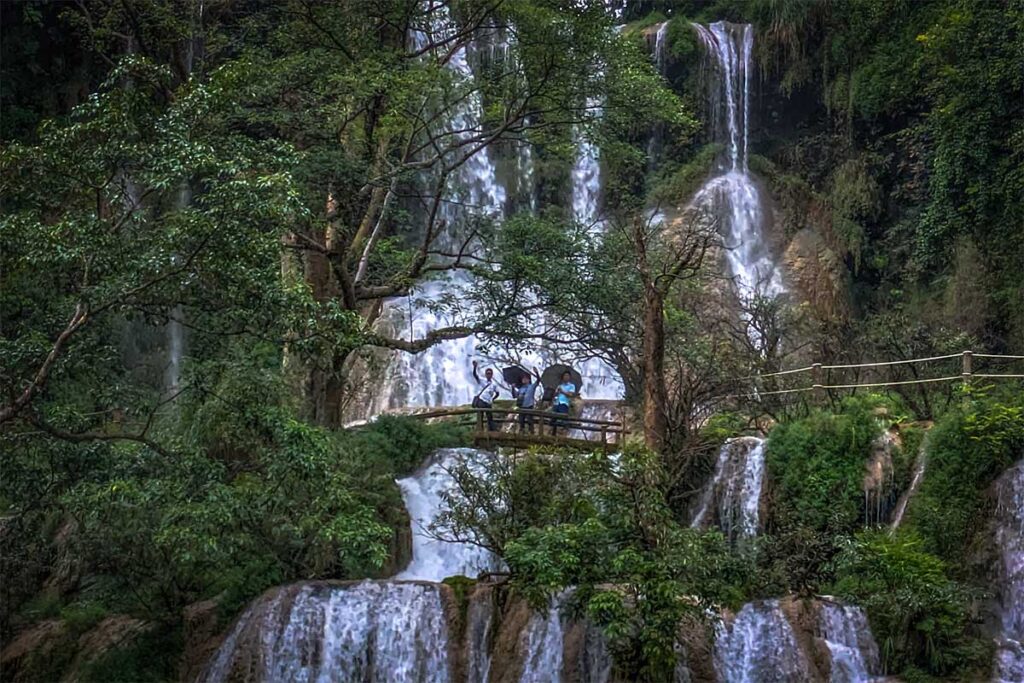 The Dai Yem Waterfall in full glory