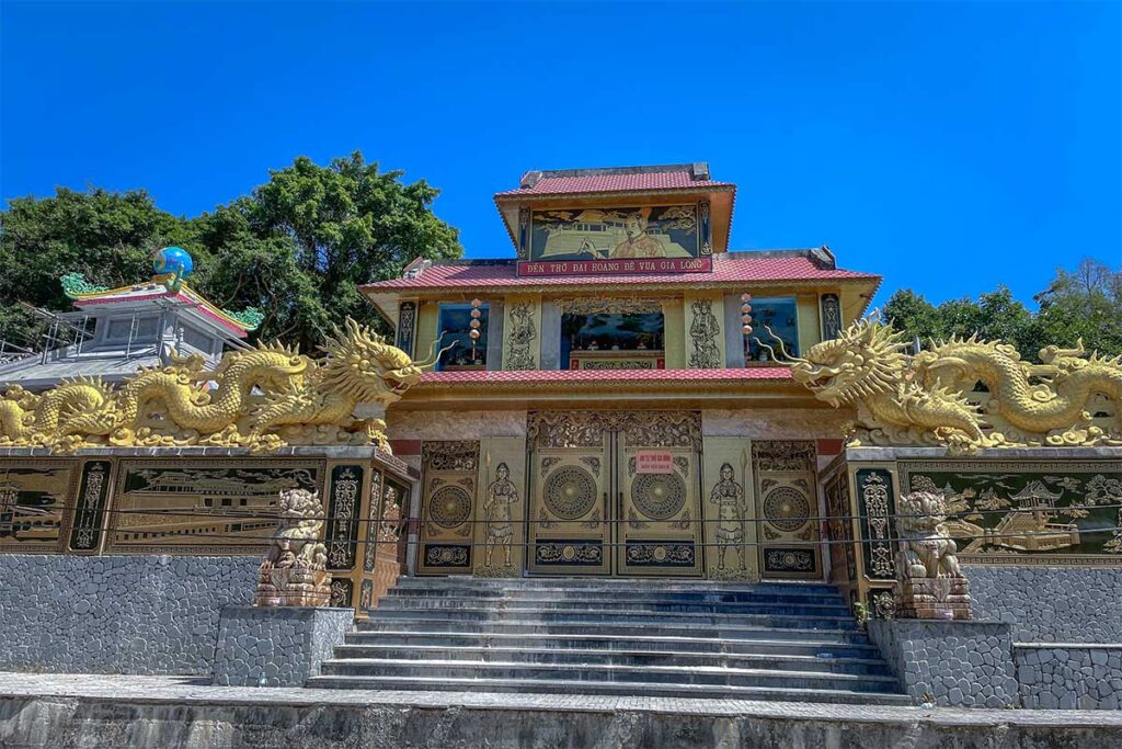 The exterior of Gia Long Temple in Phu Quoc