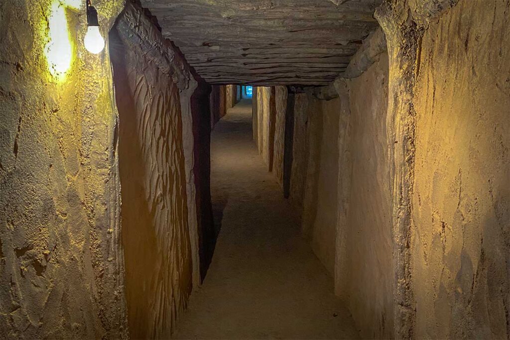 An underground tunnel at General Vo Nguyen Giap’s Bunker