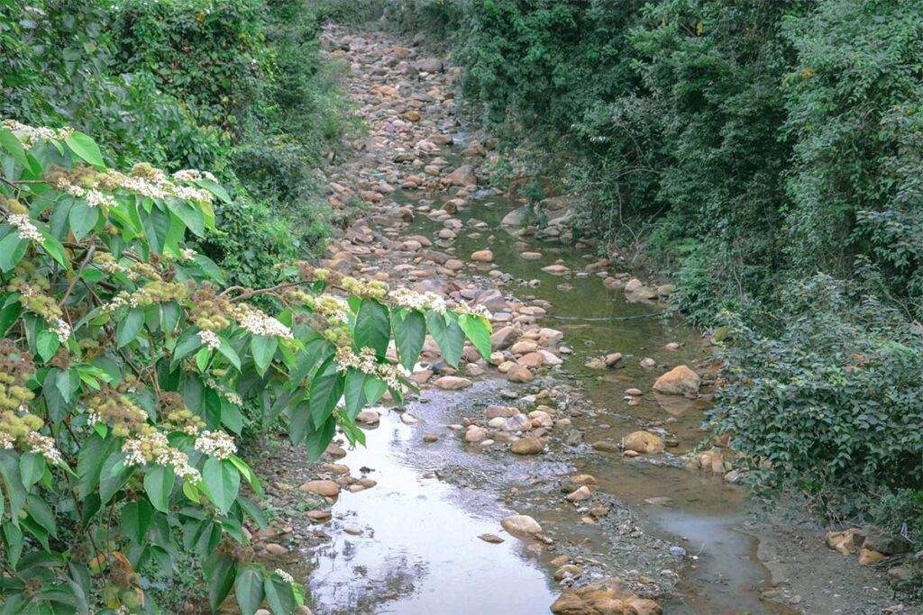 The nearby Giai Oan Stream at Yen Tu Pagoda complex