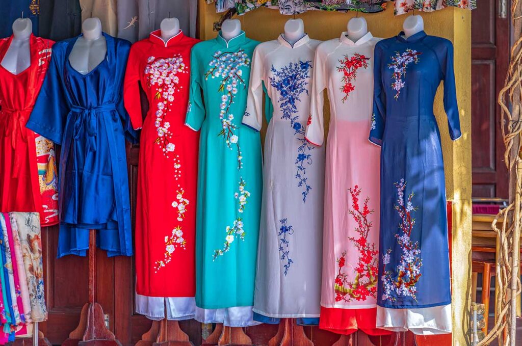 A shop in Hanoi selling Ao Dai