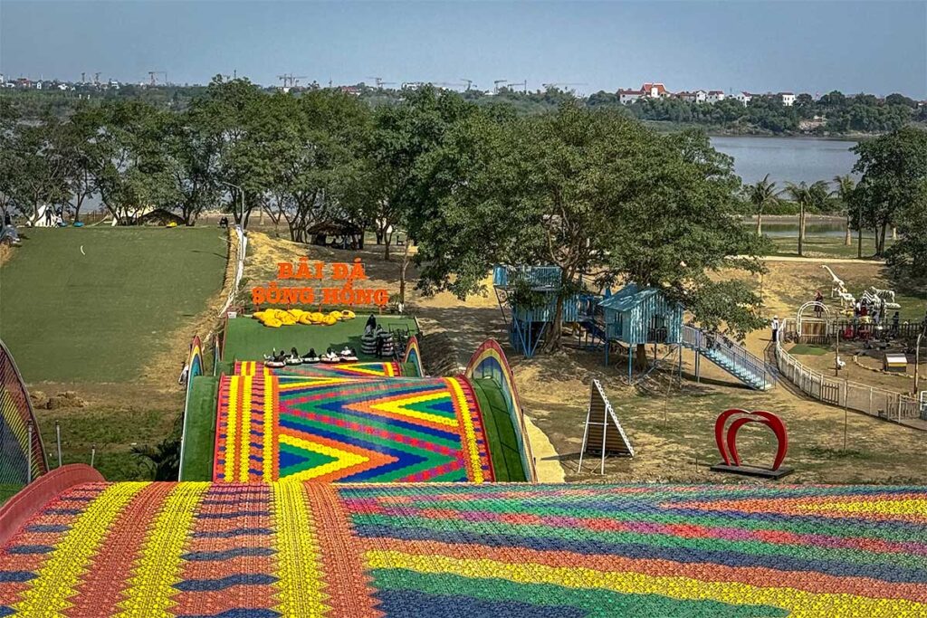 Hanoi Rainbow Slide seen from top of the slide