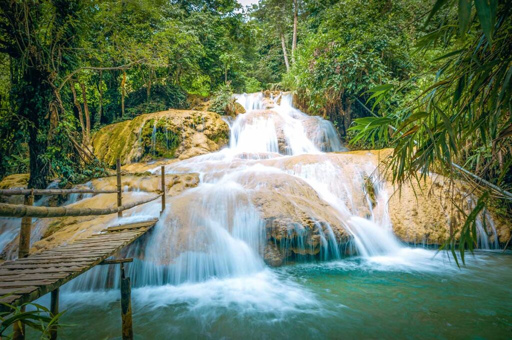 Hieu Waterfall in Pu Luong, a nice natural pool and jungle setting