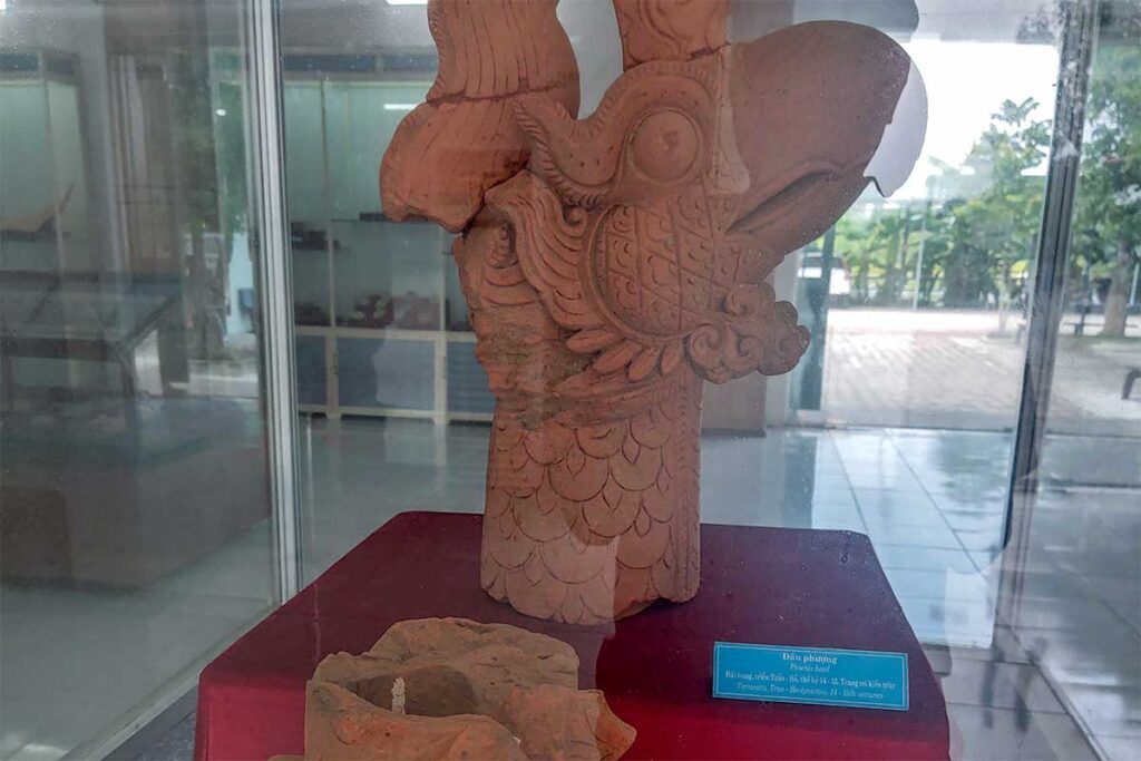 Sculpture found at the Ho Citadel and displayed in the onside museum