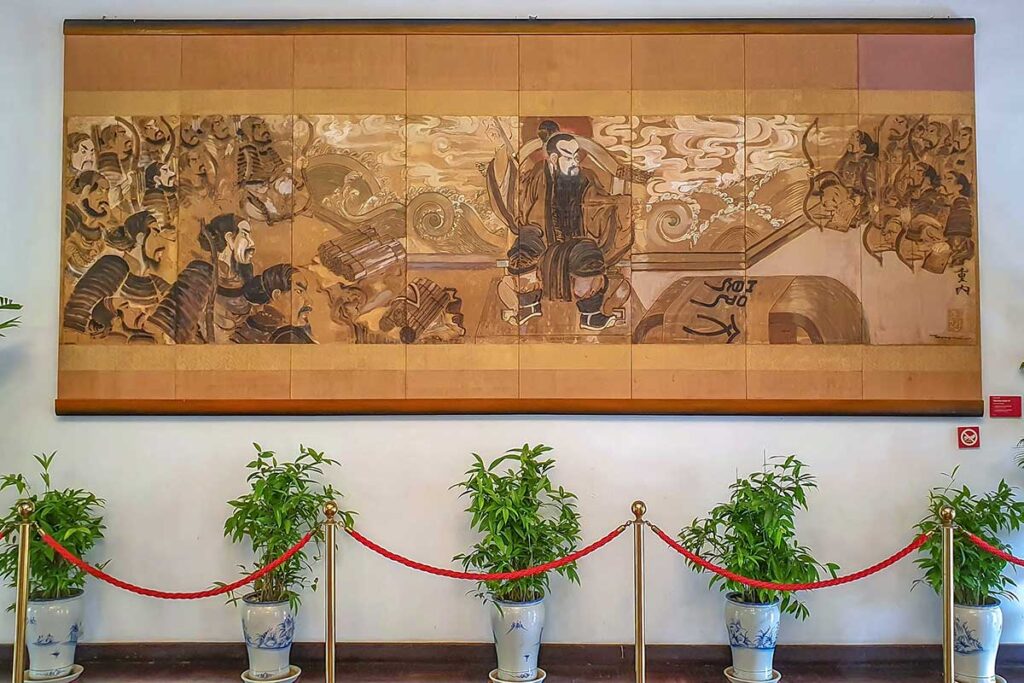 A painting of the Hung Kings hanging inside Independence Palace (Reunification Palace) in Ho Chi Minh City