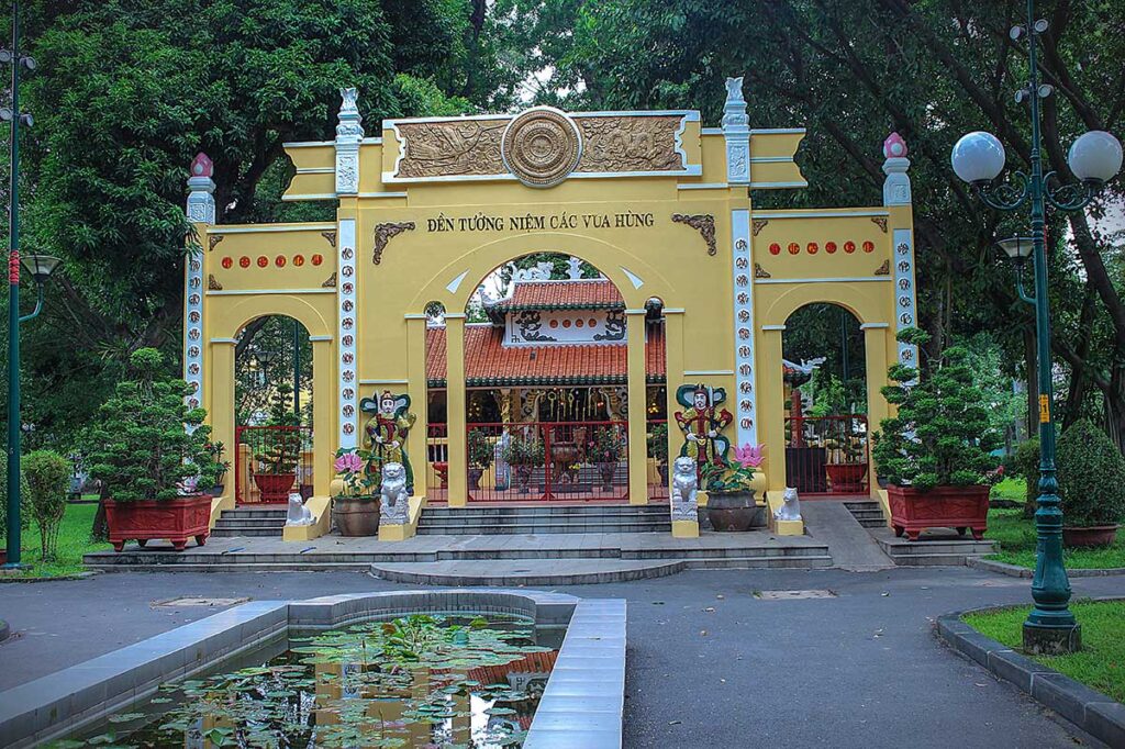 The Hung Kings Temple inside Tao Đàn Park (Ho Chi Minh City)