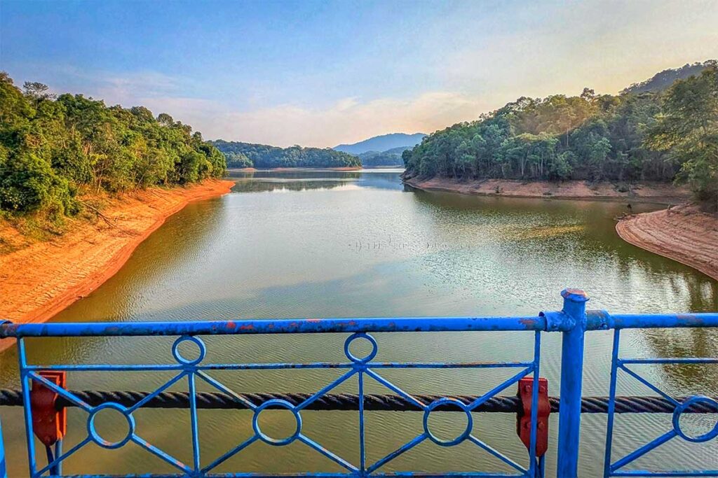 View from a bridge over Pa Khoang Lake