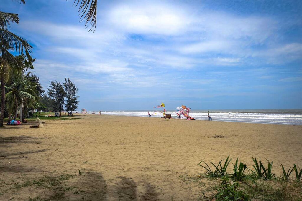 Quieter area of Sam Son Beach
