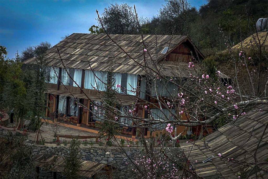 The main building of a Homestay called Paang Village