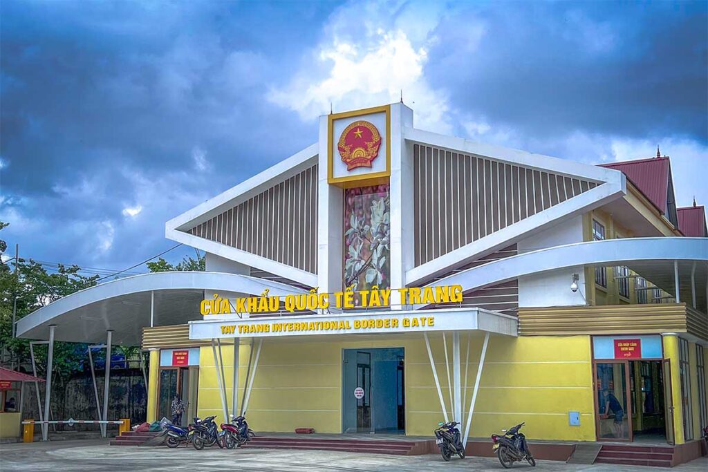 The Tay Trang Border Crossing Station on Vietnam side near Dien Bien Phu