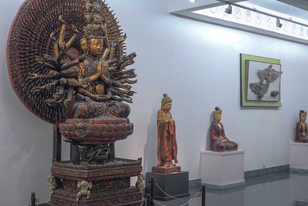 Quan Âm — the thousand-eyed, thousand-armed Goddess of Compassion statue in Vietnam Fine Arts Museum