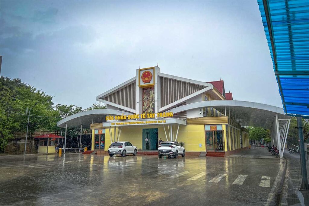 The Vietnam - Laos crossing at Dien Bien Phu Border point