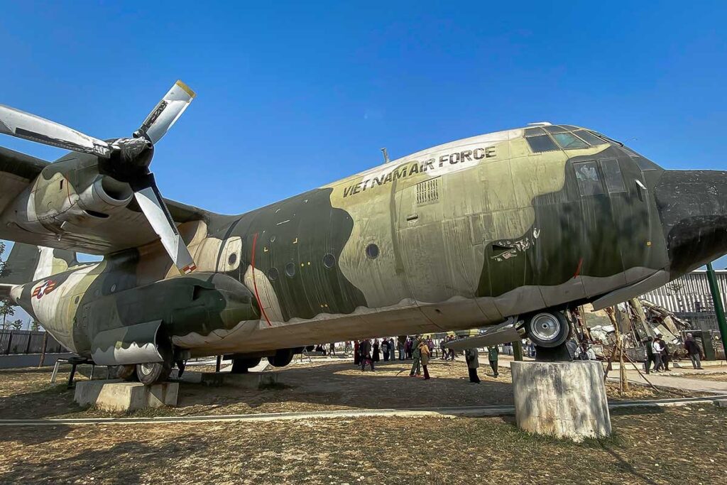 Lockheed Martin C-130A Hercules of Vietnam People's Air Force on display at the Vietnam Military History Museum, Ha Noi city