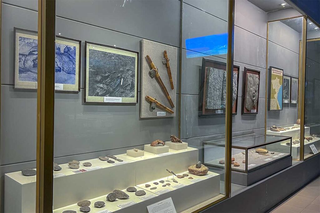 Prehistoric tools displayed at Vietnam National Museum of History 