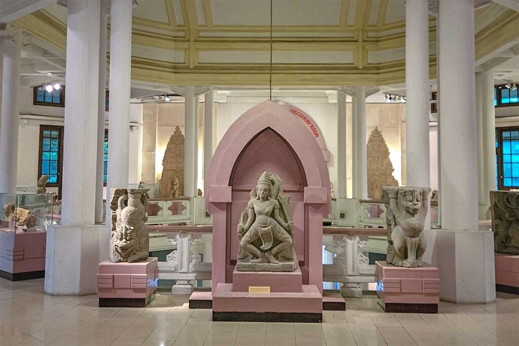 Cham sculptures on displays at Vietnam National Museum of History