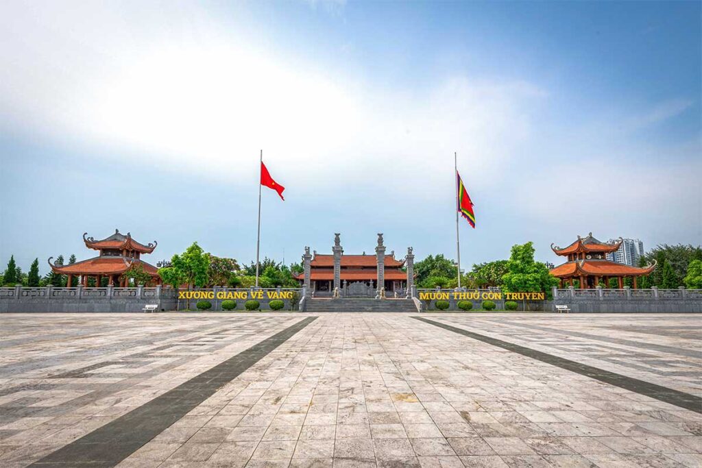 The three main buildings of Xuong Giang Ancient Citadel