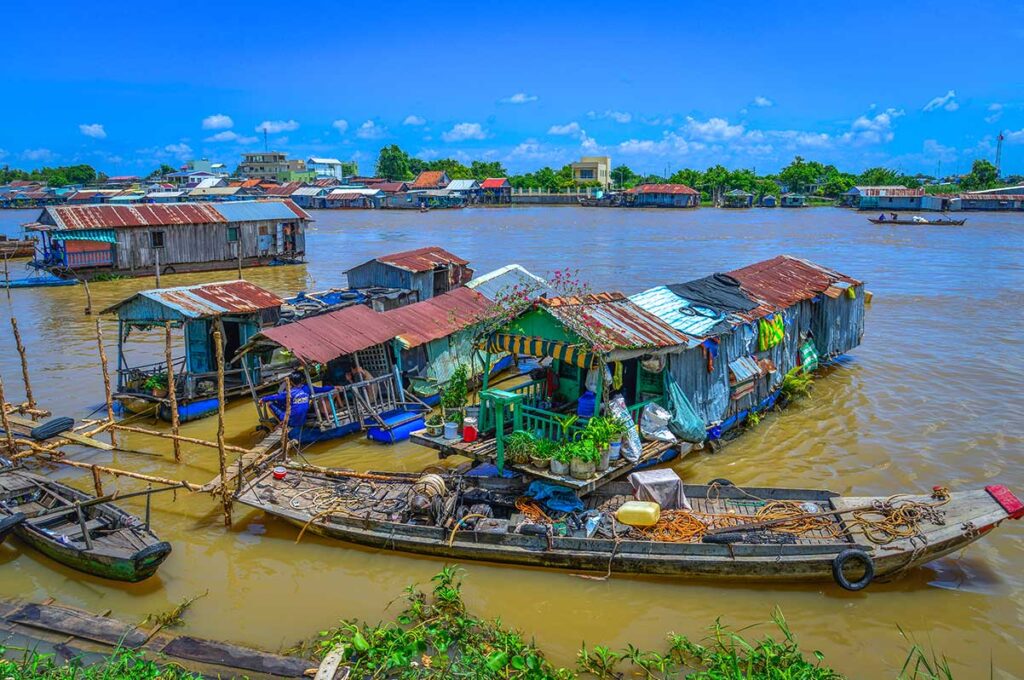 Chau Doc Floating village