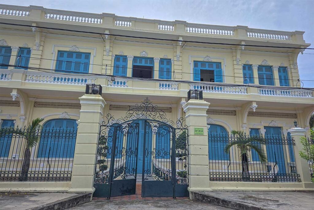 Exterior of Cong Tu Bac Lieu House 