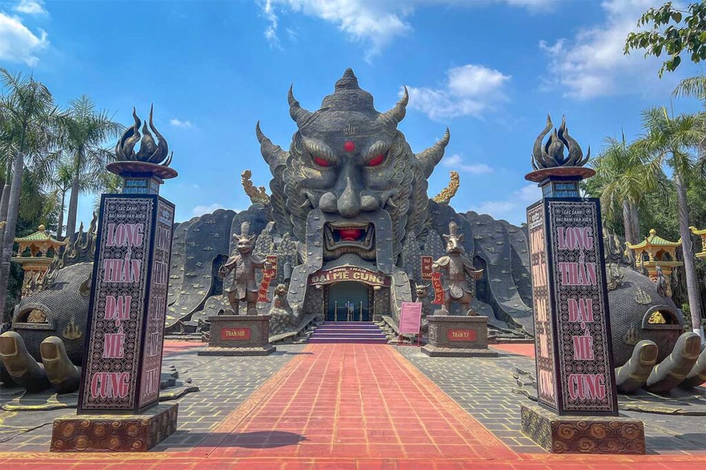 A scary attraction within Dai Nam Temple and cultural zone