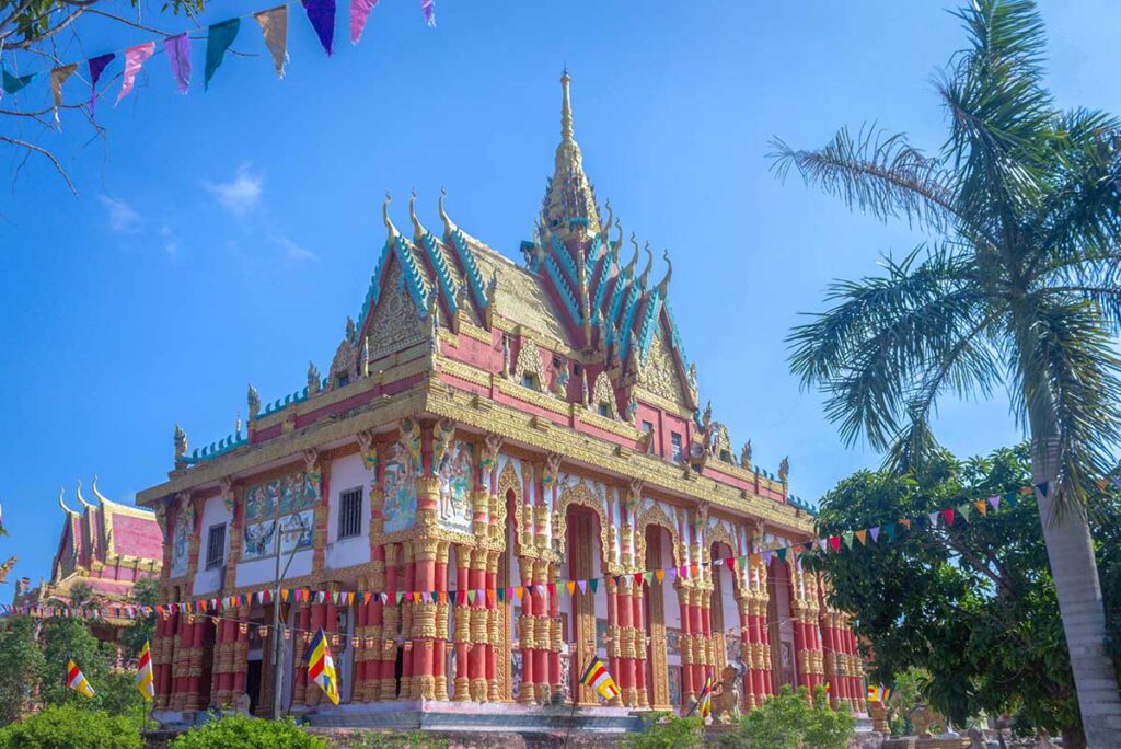 The main hall of The Ghositaram Temple in Bac Lieu 