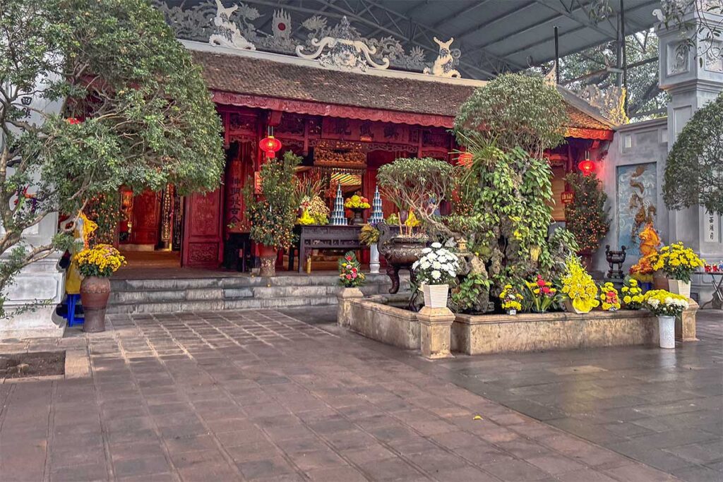 Main building of Quan Thanh Temple from the outside