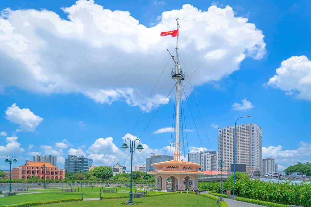 Thu Ngu Flag Tower at Ho Chi Minh City