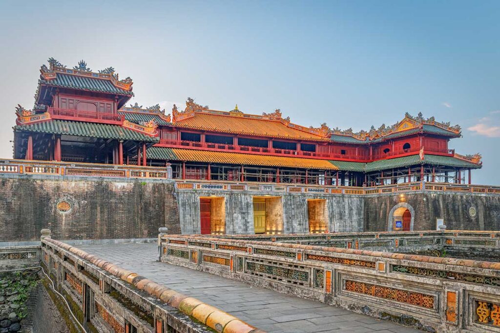The Ngo Mon Gate at Hue Imperial City, a key historical site often included in cultural Central Vietnam tours.