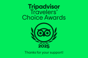 Tripadvisor Travelers’ Choice Awards 2025 badge showcasing Local Vietnam’s recognition in the top 10% of travel companies worldwide.