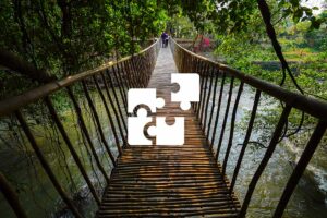 Private Dak Lak tour with a personalized itinerary, exploring bamboo bridges, forested paths, and local rural scenery.