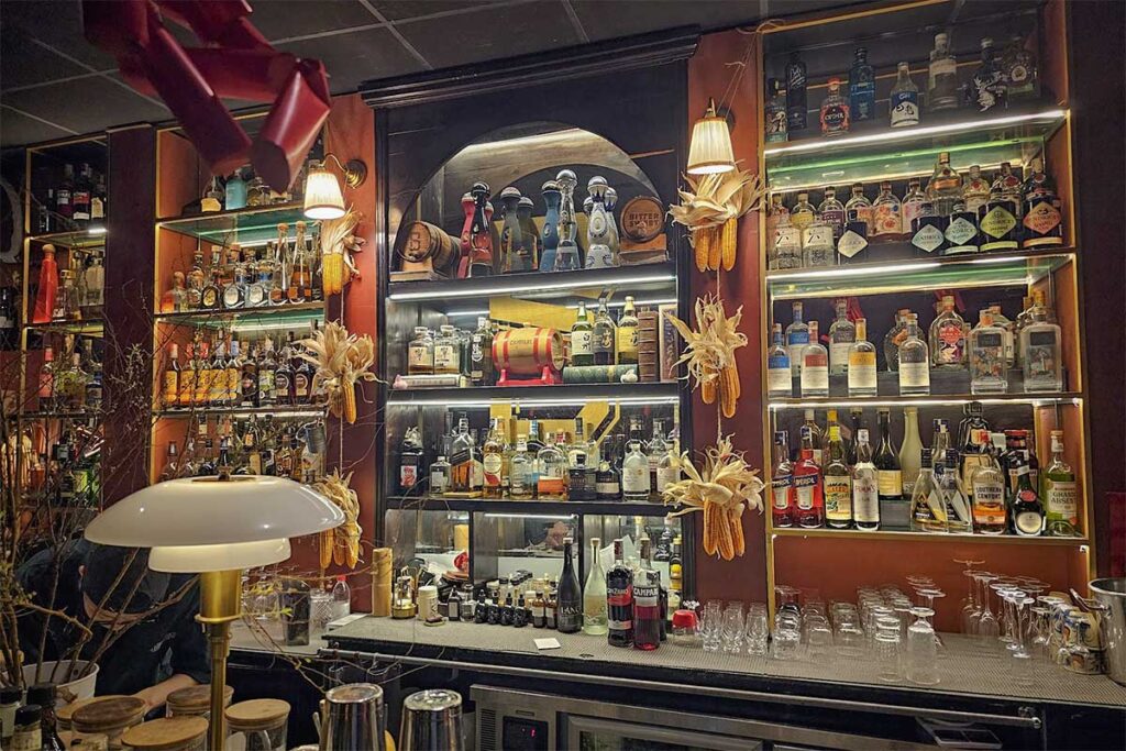 Bittersweet and Co cocktail bar in Phu Quoc with premium liquor selection, speakeasy atmosphere, and stylish nightlife interior