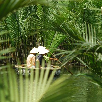 basket boat tour in Hoi An