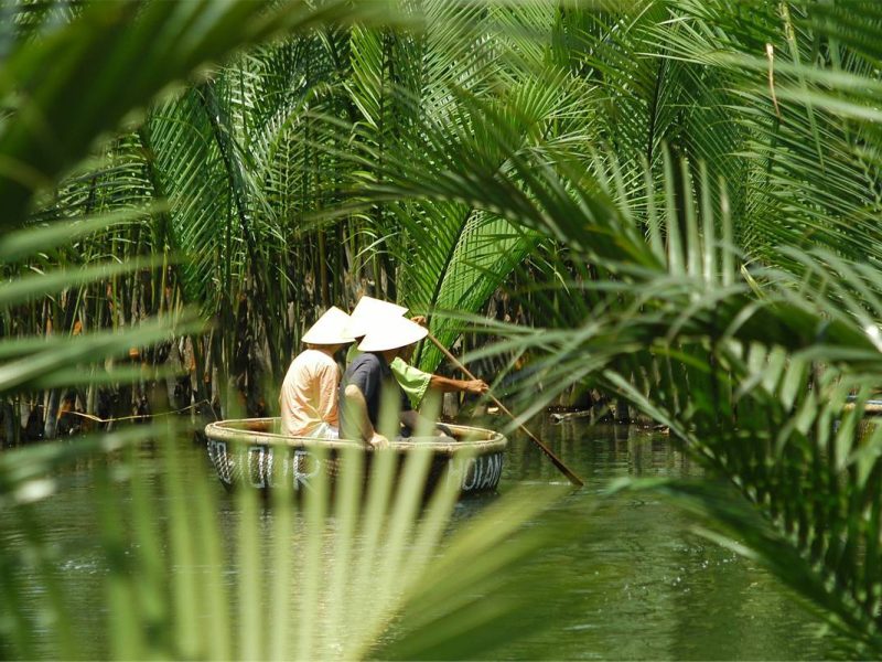 basket boat tour in Hoi An