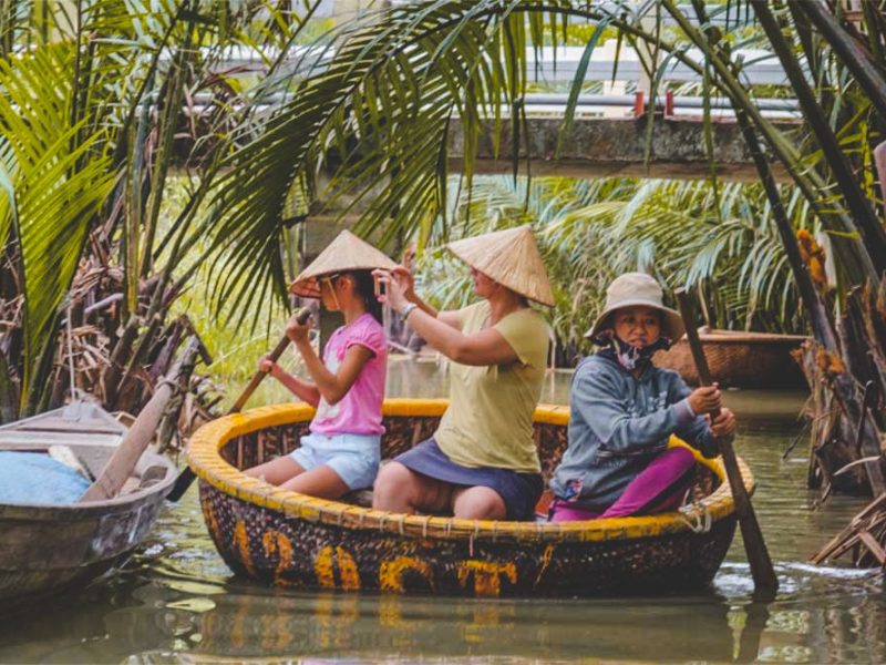 basket boat tour in Hoi An