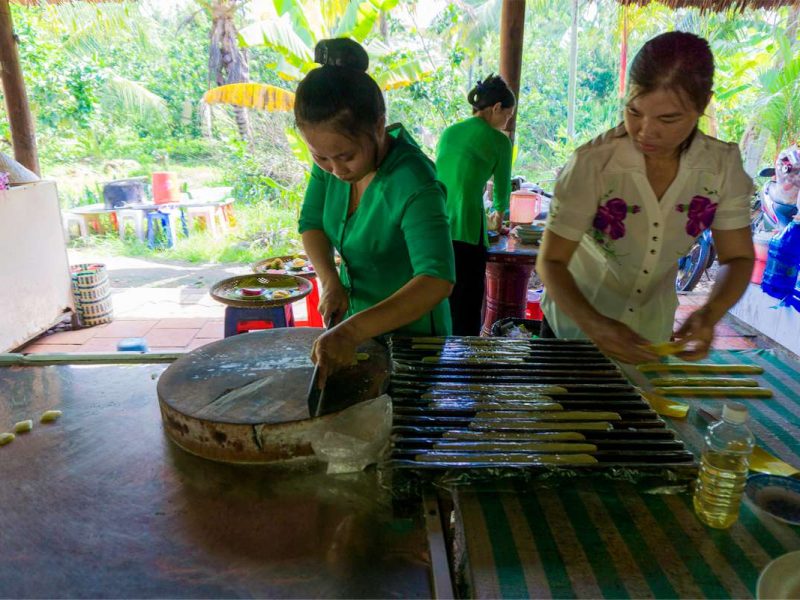 Ben Tre coconut candy factory