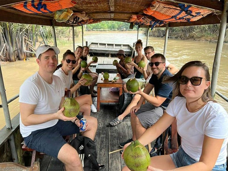 boat tour in Ben Tre in the Mekong Delta