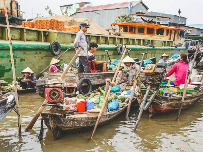 cai rang floating markten 2 day mekong (8) Cai Rang floating market & 2 days Mekong Delta tour