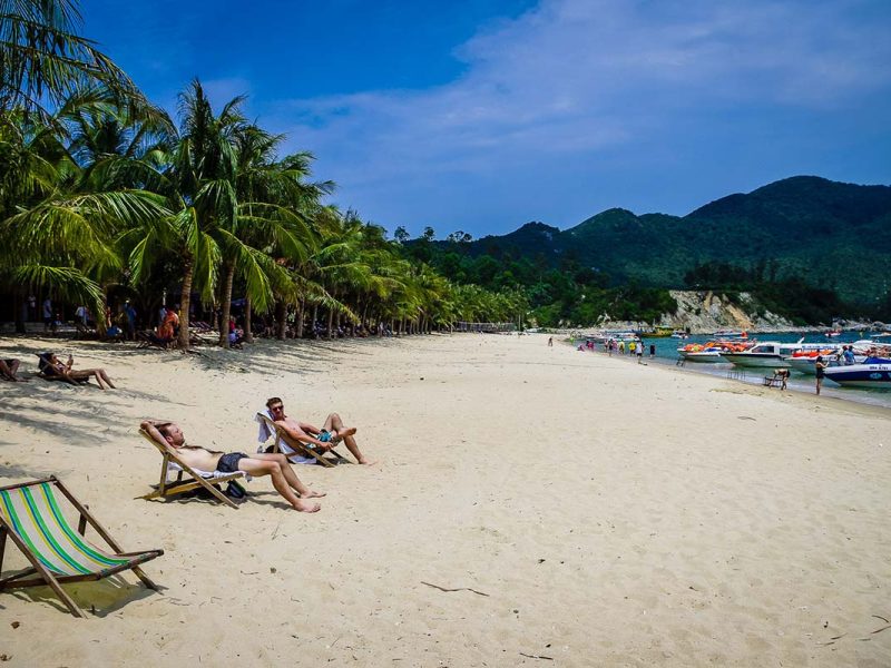 Cham Island beach