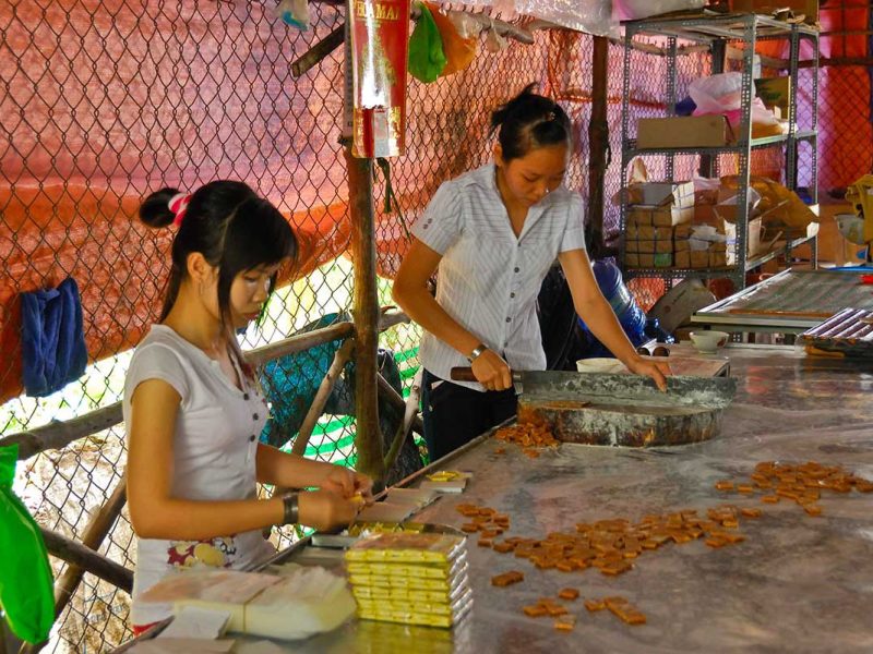 coconut candy in the Mekong Delta