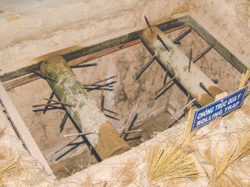 trap at the Cu Chi Tunnels