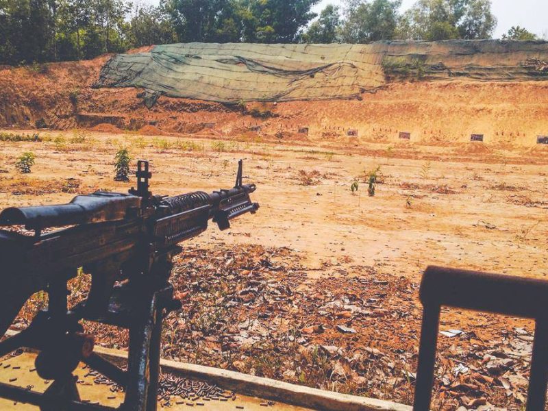 Shooting range at the Cu Chi Tunnels