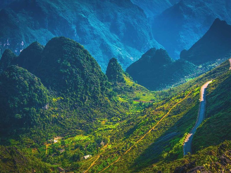 Stunning mountain views of Dong Van Karst Plateau in Ha Giang province