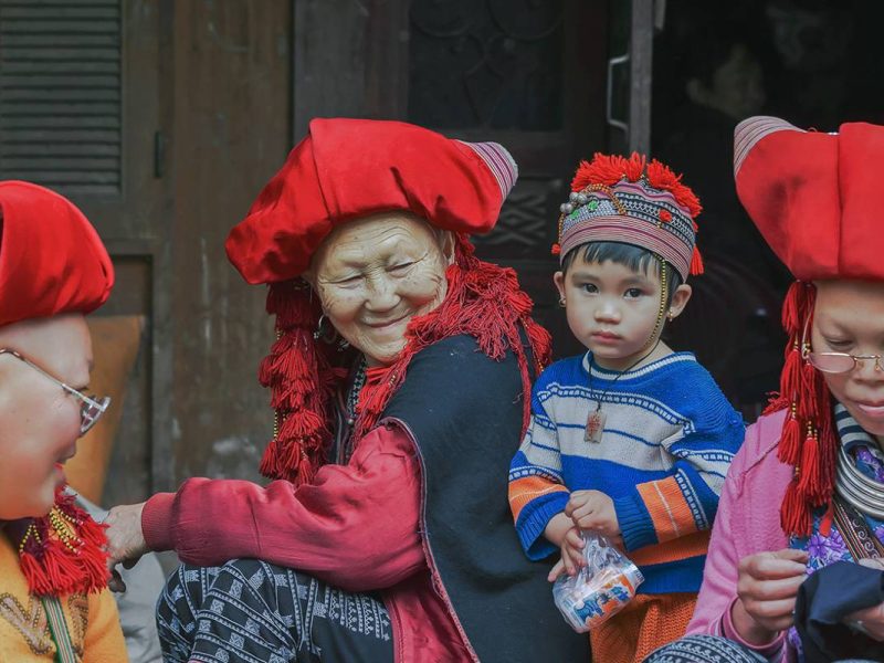 ethnic minority in Ta Van village near Sapa