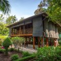 The exterior of Ho Chi Minh’s Stilt House in Hanoi