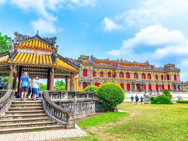 The stunning Palace inside the Hue Citadel