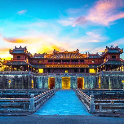 The main gate to Hue Imperial City.