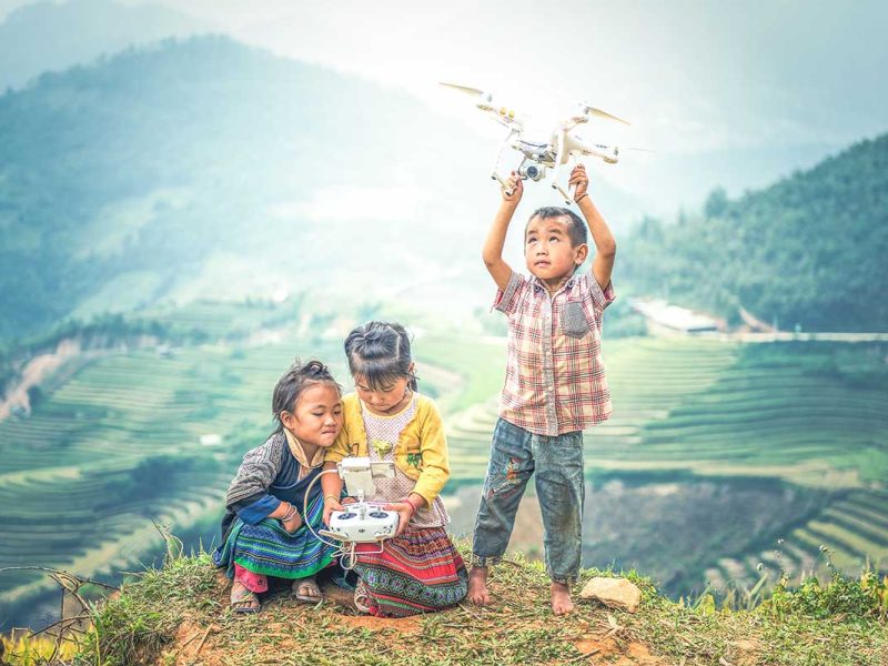 mu cang chai drone flying vietnam 1