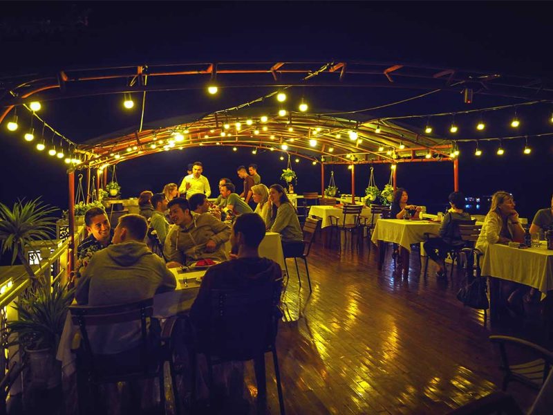 renea cruise bai tu long bay 12 Night time party on Renea Cruise