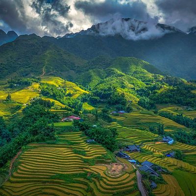 The rice fields of Sapa between the villages of Ta Van and Y Linh Ho.