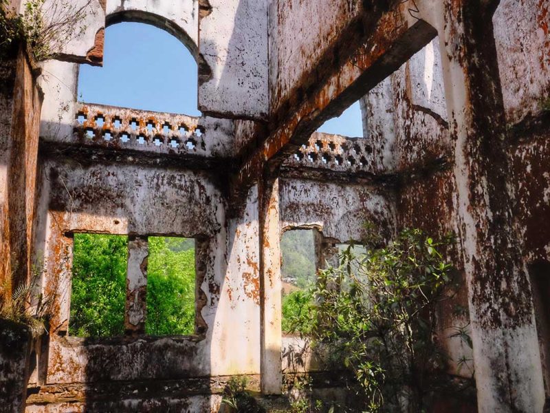 ruins of an old church near Tha Phin village