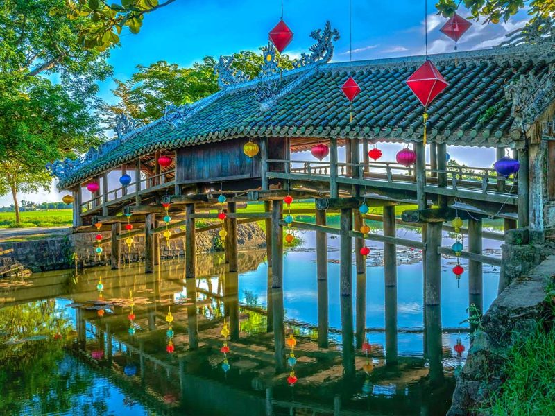 Thanh Toan Bridge in Hue over a local canal